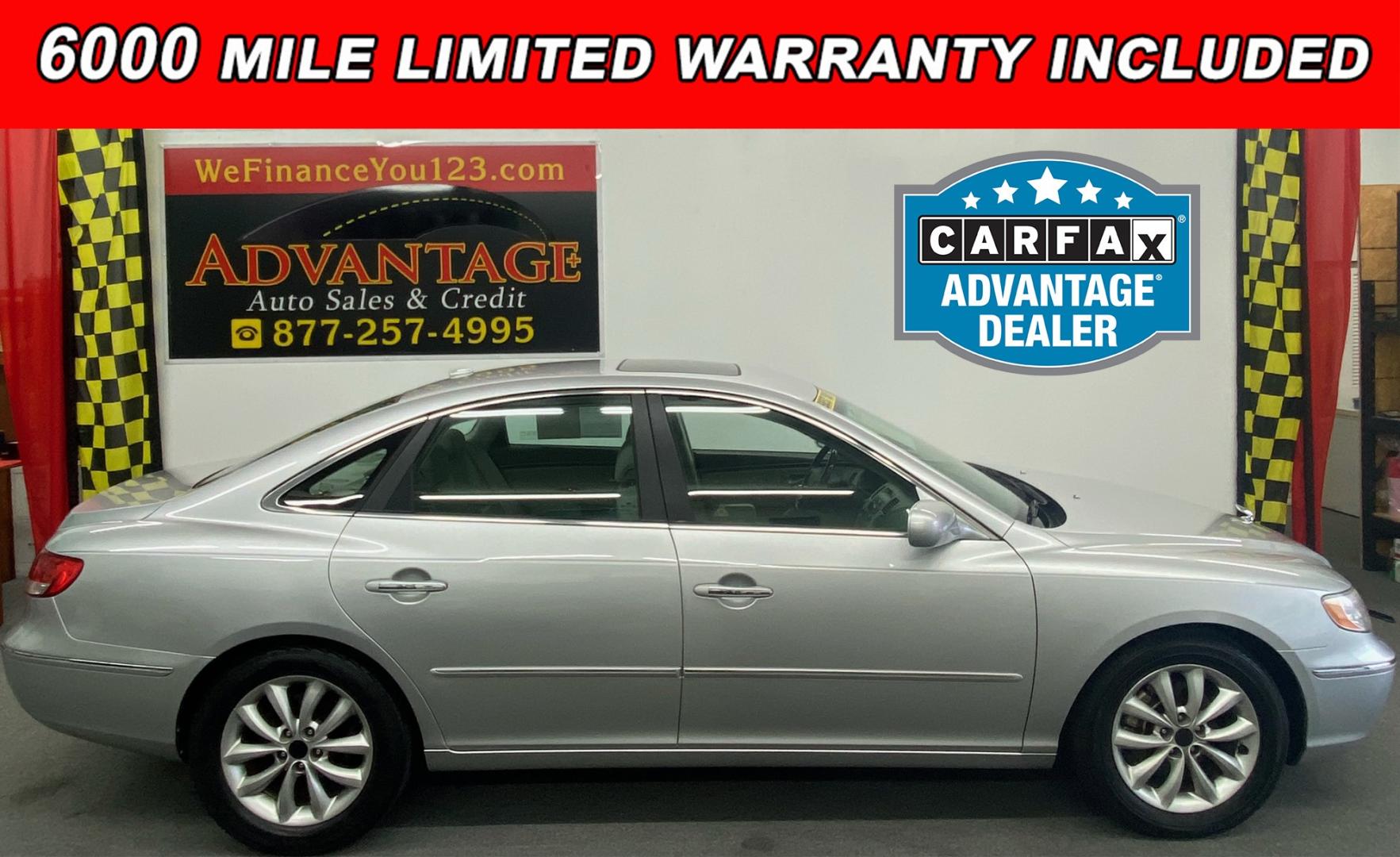2007 SILVER /Tan Hyundai Azera AWD (KMHFC46F27A) with an 2.4L L4 DOHC 16V engine, 4-Speed Automatic Overdrive transmission, located at 533 S West End Blvd., Quakertown, PA, 18951, (877) 257-4995, 40.343994, -75.303604 - INCLUDED IN THE SALE PRICE OF EVERY VEHICLE: 48 Hour Money Back Guarantee 6 Month - 6,000 Mile Warranty Brand New PA State Inspection & Emission $10 Oil Changes for the Life of the Loan Complete CARFAX - Photo#0